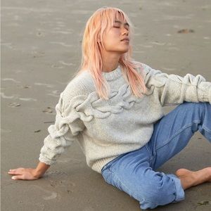 The Knotty Ones • Jura Sweater • Small • Pebble Grey